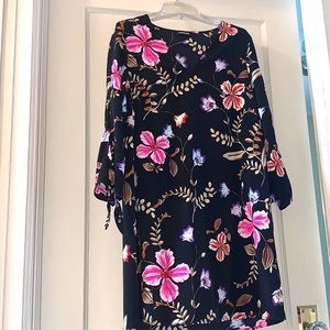 Express long sleeve tie dress